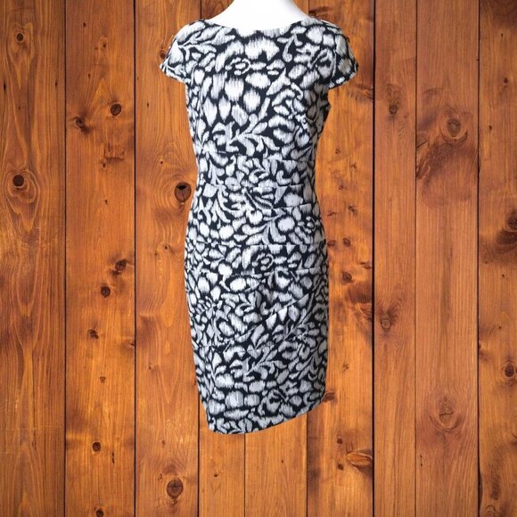 Alyx Dresses & Skirts - ALYX WOMEN'S SIZE 8 SHORT SLEEVE BLACK AND WHITE GEOMETRIC PRINT DRESS OFFICE